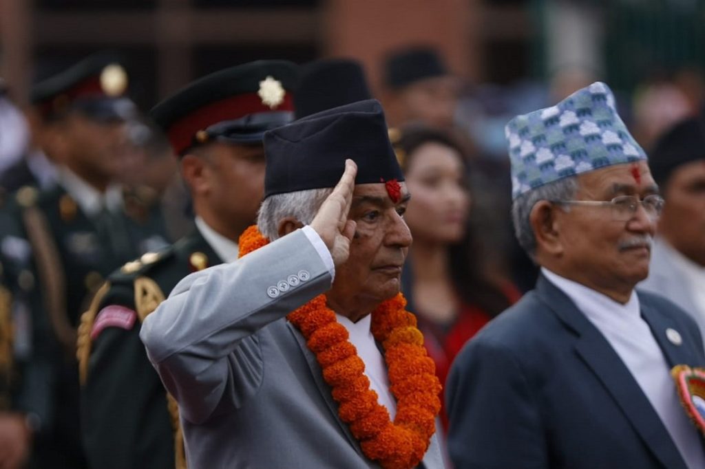राष्ट्रपति रामचन्द्र पौडेल ।